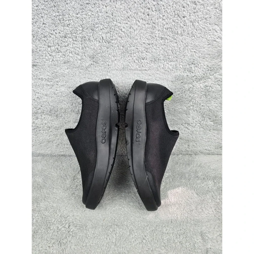 OOFOS OOmg eeZee Low Black Slip-On Shoes Recovery Comfort Sneakers Mens 8 EU 41